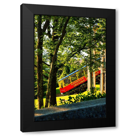 Lookout Incline Black Modern Wood Framed Art Print with Double Matting by Malone, Will
