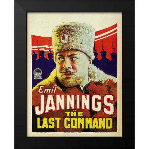 The Last Command Black Modern Wood Framed Art Print by Screendoor