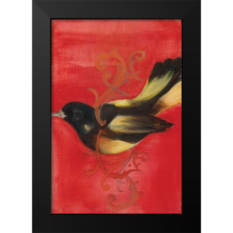 Bird Study IV Black Modern Wood Framed Art Print by Adkin, Arielle