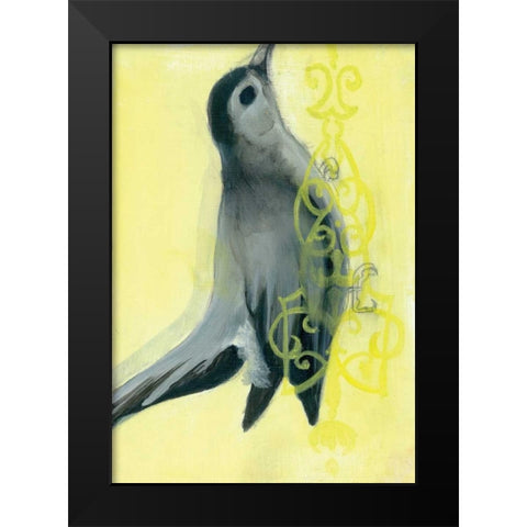 Bird Study VIII Black Modern Wood Framed Art Print by Adkin, Arielle