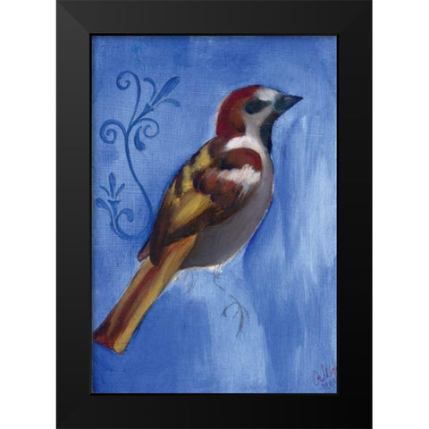 Bird Study XI Black Modern Wood Framed Art Print by Adkin, Arielle