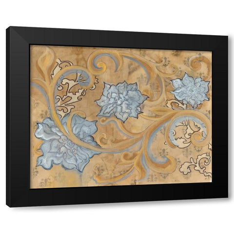 White and Gold Black Modern Wood Framed Art Print with Double Matting by Adkin, Arielle
