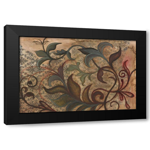Scrollwork I Black Modern Wood Framed Art Print by Adkin, Arielle