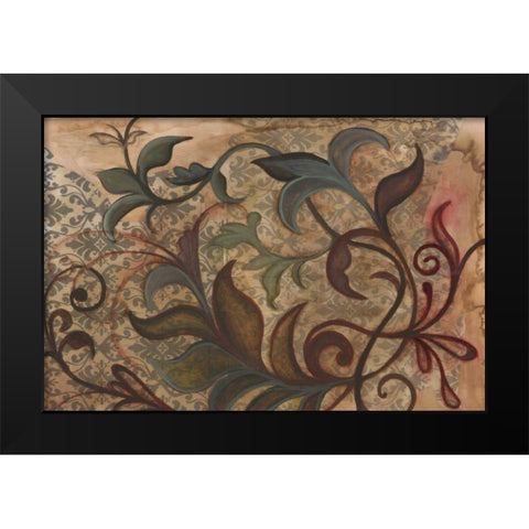 Scrollwork I Black Modern Wood Framed Art Print by Adkin, Arielle