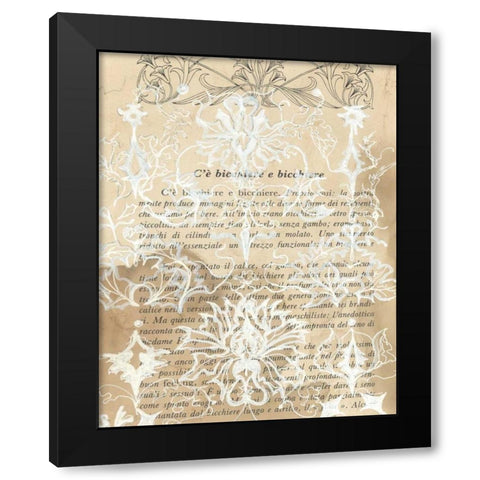 Artichoke Patterns III Black Modern Wood Framed Art Print by Adkin, Arielle