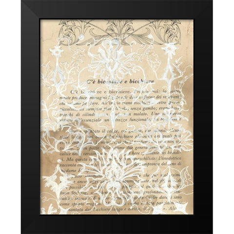 Artichoke Patterns III Black Modern Wood Framed Art Print by Adkin, Arielle