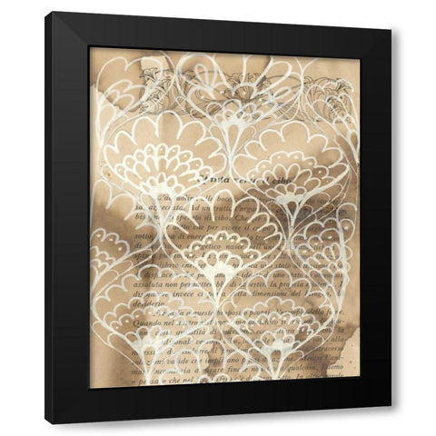 Artichoke Patterns IV Black Modern Wood Framed Art Print by Adkin, Arielle