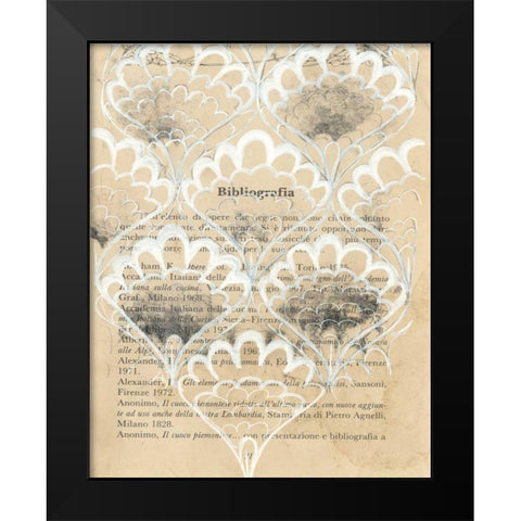 Artichoke Patterns V Black Modern Wood Framed Art Print by Adkin, Arielle