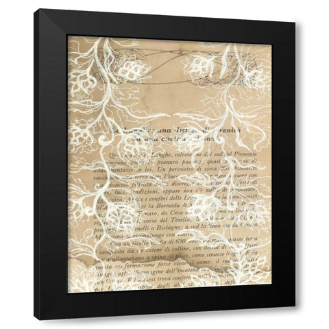 Artichoke Patterns VII Black Modern Wood Framed Art Print with Double Matting by Adkin, Arielle