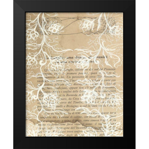 Artichoke Patterns VII Black Modern Wood Framed Art Print by Adkin, Arielle