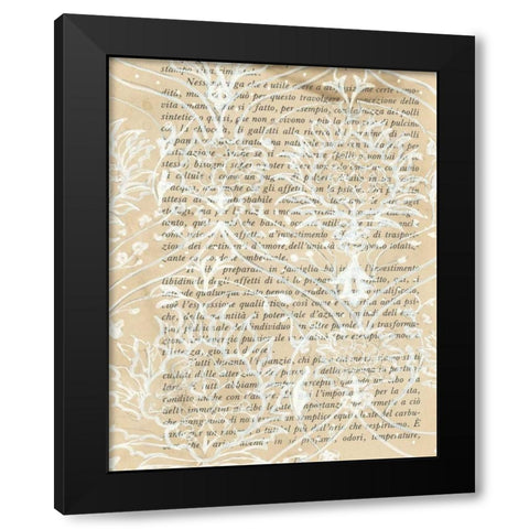 Artichoke Patterns VIII Black Modern Wood Framed Art Print with Double Matting by Adkin, Arielle