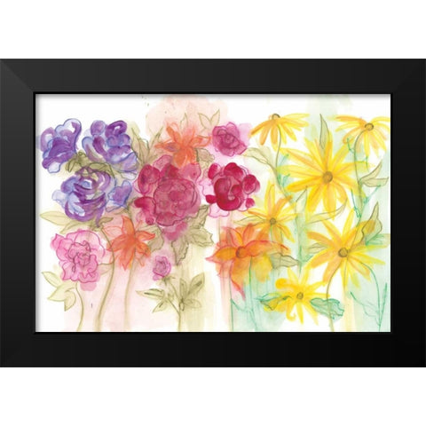 Spring Garden I Black Modern Wood Framed Art Print by Adkin, Arielle