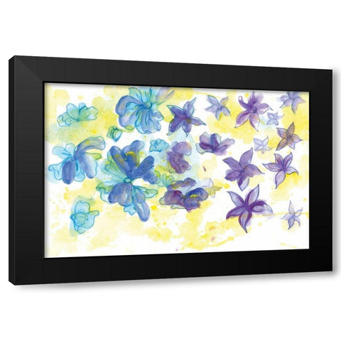 Spring Garden III Black Modern Wood Framed Art Print with Double Matting by Adkin, Arielle