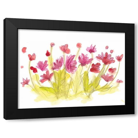 Spring Garden V Black Modern Wood Framed Art Print with Double Matting by Adkin, Arielle
