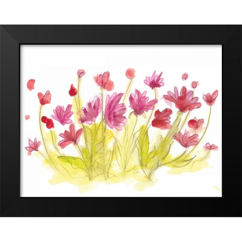 Spring Garden V Black Modern Wood Framed Art Print by Adkin, Arielle