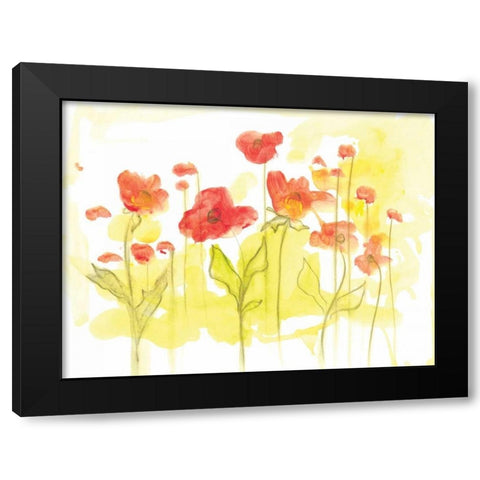 Spring Garden VI Black Modern Wood Framed Art Print with Double Matting by Adkin, Arielle