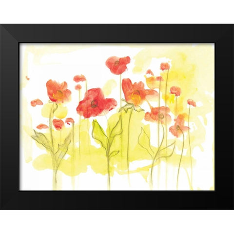 Spring Garden VI Black Modern Wood Framed Art Print by Adkin, Arielle