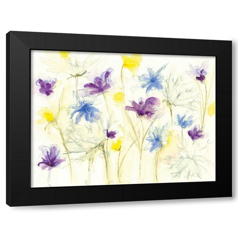 Spring Garden VIII Black Modern Wood Framed Art Print with Double Matting by Adkin, Arielle
