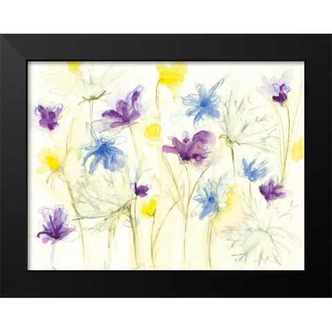 Spring Garden VIII Black Modern Wood Framed Art Print by Adkin, Arielle
