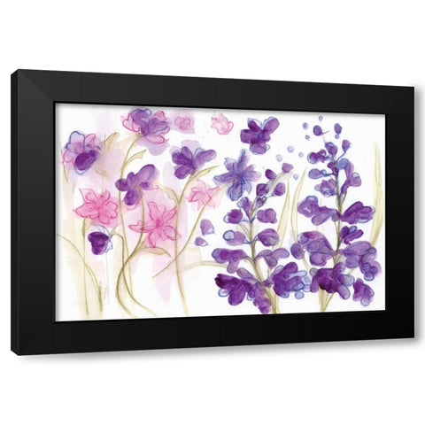 Spring Garden IX Black Modern Wood Framed Art Print with Double Matting by Adkin, Arielle