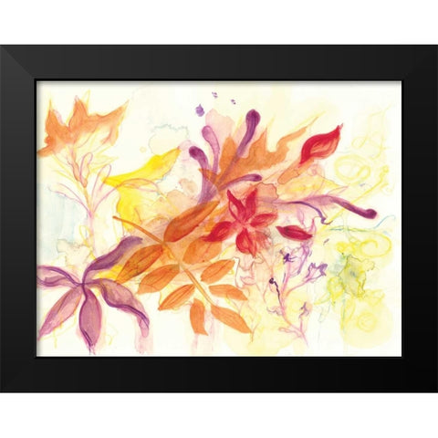 Spring Garden X Black Modern Wood Framed Art Print by Adkin, Arielle