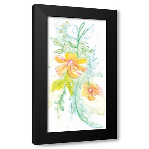 Spring Garden XI Black Modern Wood Framed Art Print with Double Matting by Adkin, Arielle