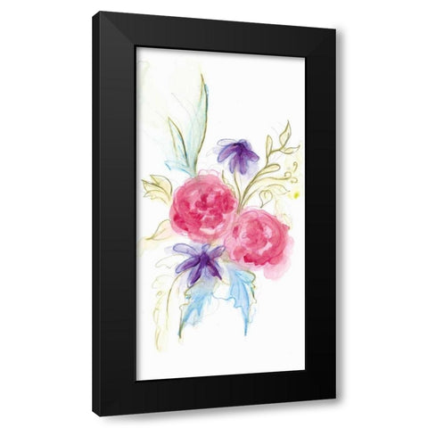 Spring Garden XII Black Modern Wood Framed Art Print with Double Matting by Adkin, Arielle