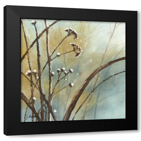 Fall Meadow III Black Modern Wood Framed Art Print with Double Matting by Adams, J.