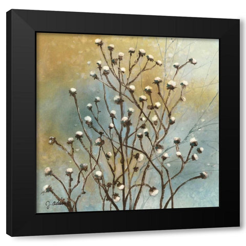 Fall Meadow IV Black Modern Wood Framed Art Print with Double Matting by Adams, J.