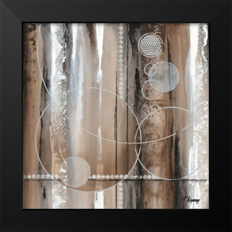 Whirligig I Black Modern Wood Framed Art Print by Angeney, Tamara