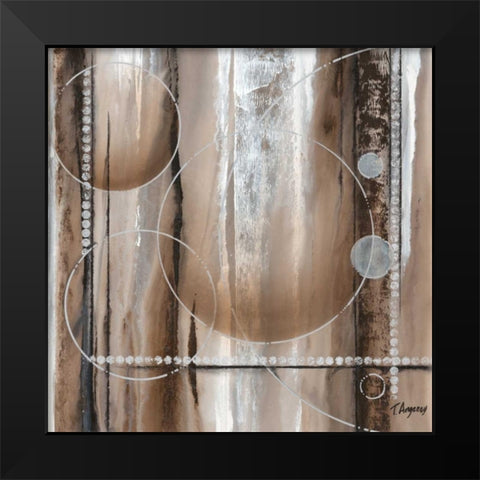 Whirligig II Black Modern Wood Framed Art Print by Angeney, Tamara