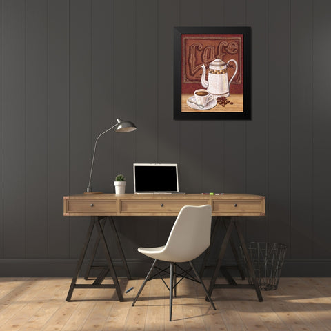 Cafe Mundo II Black Modern Wood Framed Art Print by Audrey, Charlene
