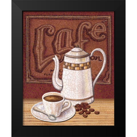 Cafe Mundo II Black Modern Wood Framed Art Print by Audrey, Charlene