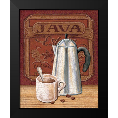 Cafe Mundo III Black Modern Wood Framed Art Print by Audrey, Charlene