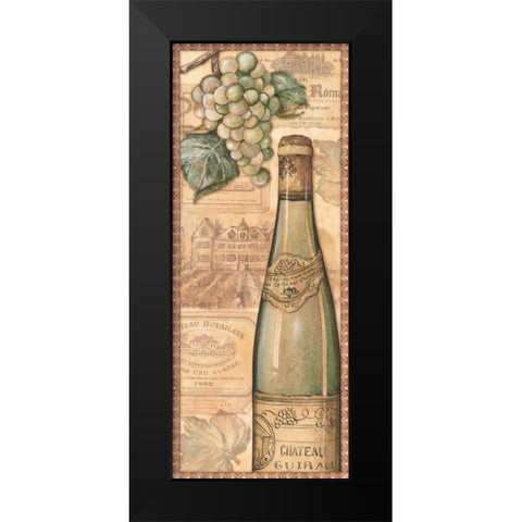 Vineyards - White Black Modern Wood Framed Art Print by Audrey, Charlene