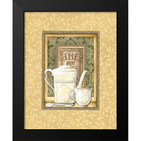 The Vert Black Modern Wood Framed Art Print by Audrey, Charlene