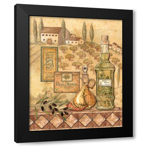 Flavors of Tuscany I Black Modern Wood Framed Art Print with Double Matting by Audrey, Charlene