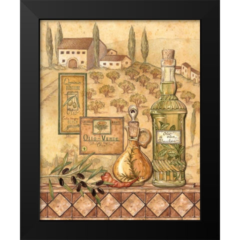 Flavors of Tuscany I Black Modern Wood Framed Art Print by Audrey, Charlene