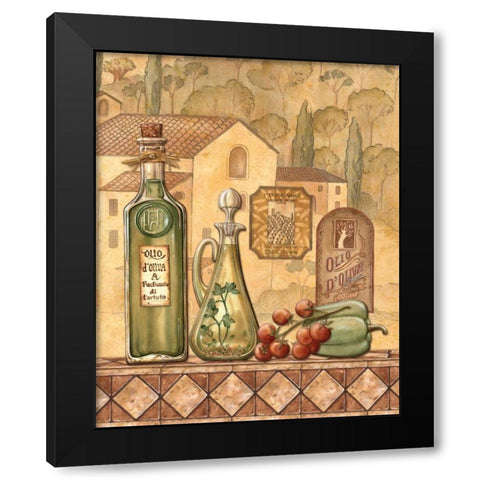 Flavors of Tuscany III Black Modern Wood Framed Art Print with Double Matting by Audrey, Charlene