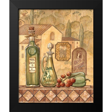 Flavors of Tuscany III Black Modern Wood Framed Art Print by Audrey, Charlene