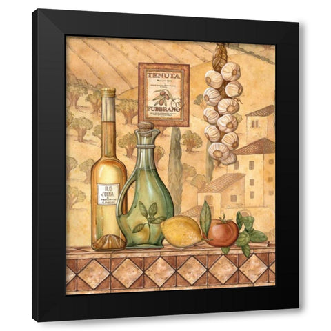 Flavors of Tuscany IV Black Modern Wood Framed Art Print with Double Matting by Audrey, Charlene