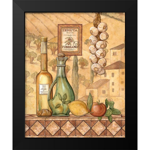 Flavors of Tuscany IV Black Modern Wood Framed Art Print by Audrey, Charlene