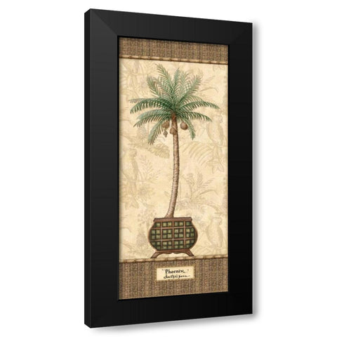 Botanical Palm II Black Modern Wood Framed Art Print with Double Matting by Audrey, Charlene