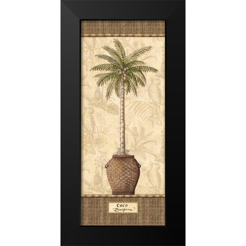 Botanical Palm III Black Modern Wood Framed Art Print by Audrey, Charlene