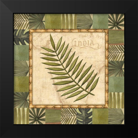 Tropical Leaf I Black Modern Wood Framed Art Print by Audrey, Charlene
