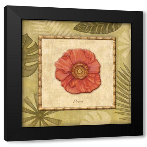 Paradisio IV Black Modern Wood Framed Art Print with Double Matting by Audrey, Charlene
