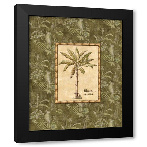 Vintage Palm IV Black Modern Wood Framed Art Print with Double Matting by Audrey, Charlene