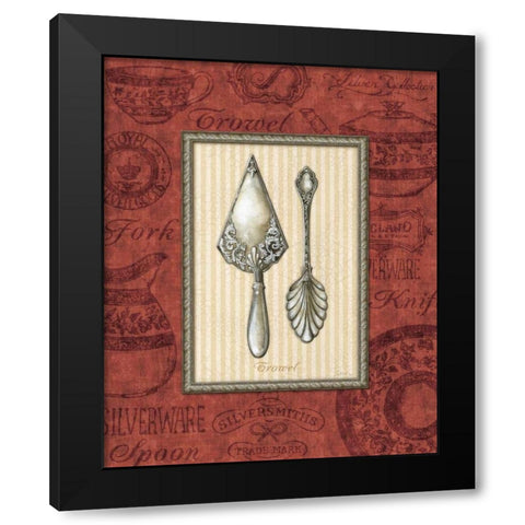 Trowel Black Modern Wood Framed Art Print by Audrey, Charlene