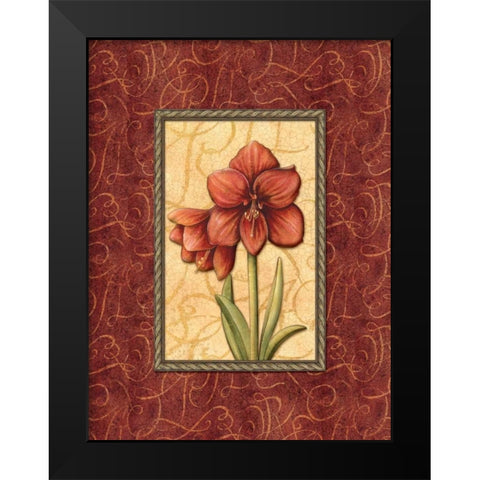 Red Passion IV Black Modern Wood Framed Art Print by Audrey, Charlene