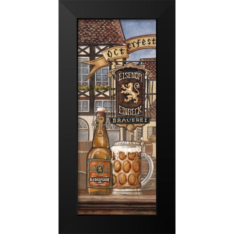German Beer Black Modern Wood Framed Art Print by Audrey, Charlene